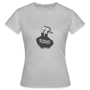 Diesel Puissance - T-shirt Femme - gris chiné - Devant - AI Model Female 172 dark (172cm)
