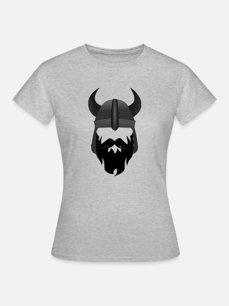 Wikinger - Frauen T-Shirt - Grau meliert