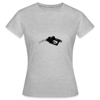 Pompe à essence du robinet de ravitaillement - T-shirt Femme - gris chiné - Devant - AI Model Female 172 dark (172cm)