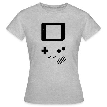 Spieljunge - Frauen T-Shirt - Grau meliert - Vorne - AI Model Female 172 dark (172cm)