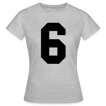 6 collège - T-shirt Femme - gris chiné - Devant - AI Model Female 172 dark (172cm)