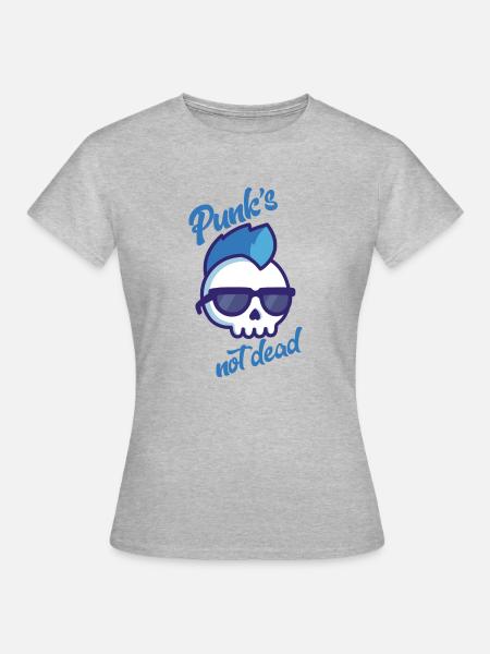 Punks - Frauen T-Shirt - Grau meliert