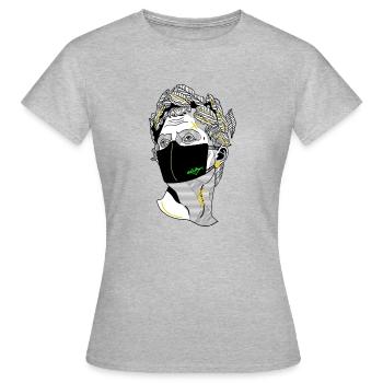 Cesar Tu Quoque - T-shirt Femme - gris chiné - Devant - AI Model Female 172 dark (172cm)