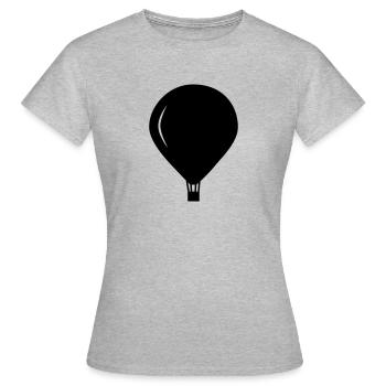 Heißluftballon - Frauen T-Shirt - Grau meliert - Vorne - AI Model Female 172 dark (172cm)