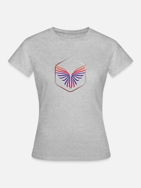Freiheit - Frauen T-Shirt - Grau meliert