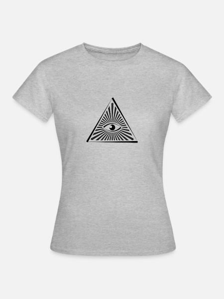 Illuminati - T-shirt Femme - gris chiné