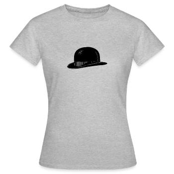 Melone Hut - Frauen T-Shirt - Grau meliert - Vorne - AI Model Female 172 dark (172cm)
