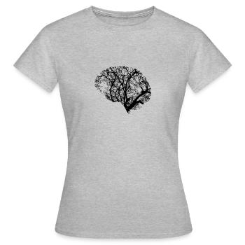 la conception du cerveau - T-shirt Femme - gris chiné - Devant - AI Model Female 172 dark (172cm)