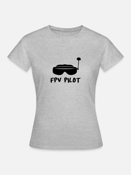 FPV Pilot - Frauen T-Shirt - Grau meliert
