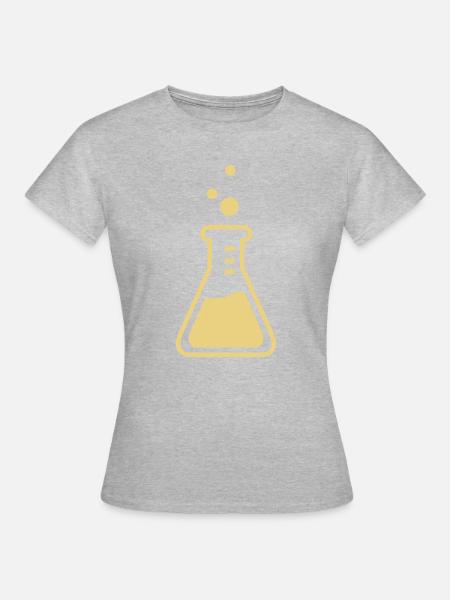 chemist flask profession - Frauen T-Shirt - Grau meliert