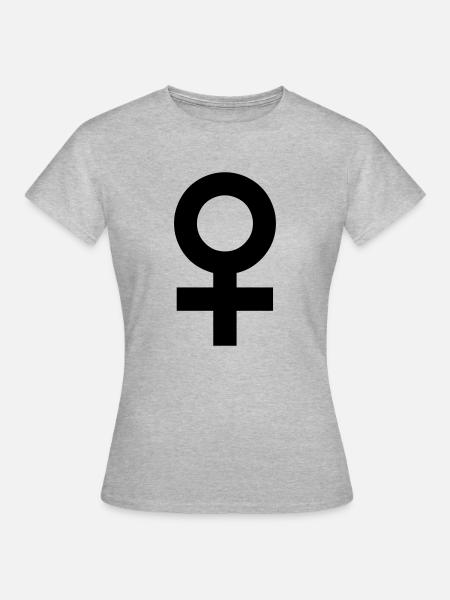 Girl - Frauen T-Shirt - Grau meliert