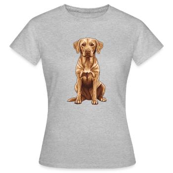 Brauner Labrador - Frauen T-Shirt - Grau meliert - Vorne - AI Model Female 172 dark (172cm)