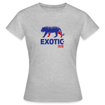 Joe Exotic pour le président 2020 - T-shirt Femme - gris chiné - Devant - AI Model Female 172 dark (172cm)