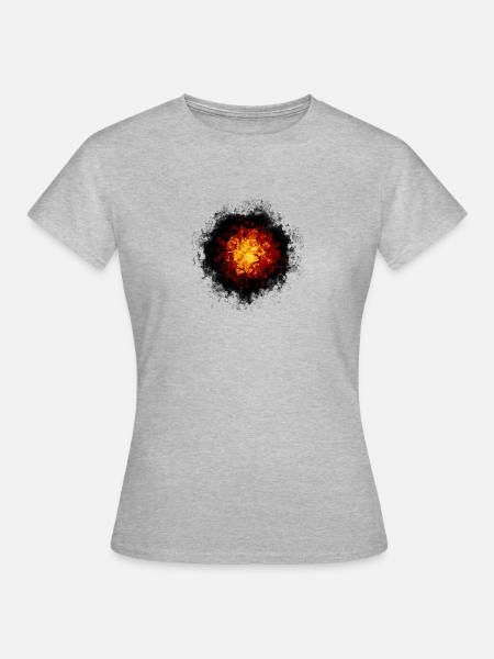 Supernova - Frauen T-Shirt - Grau meliert