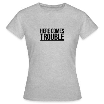 énonciations drôles de colère - T-shirt Femme - gris chiné - Devant - AI Model Female 172 dark (172cm)