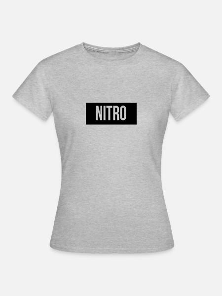 Nitro Merch - Frauen T-Shirt - Grau meliert