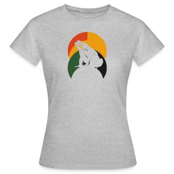 Grenouille Croasse Grenouille Prince - T-shirt Femme - gris chiné - Devant - AI Model Female 172 dark (172cm)