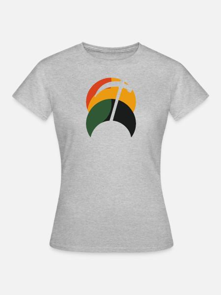 Mine Minenarbeiter - Frauen T-Shirt - Grau meliert