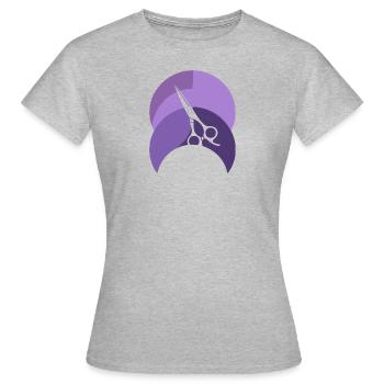 Coiffeur Coiffeur Ciseaux - T-shirt Femme - gris chiné - Devant - AI Model Female 172 dark (172cm)