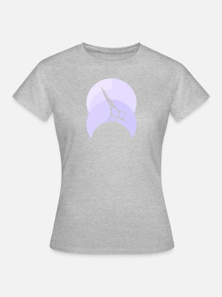 Friseurin Coiffeur - Frauen T-Shirt - Grau meliert