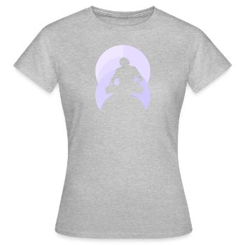 DJ Discjockey Techno - Frauen T-Shirt - Grau meliert - Vorne - AI Model Female 172 dark (172cm)