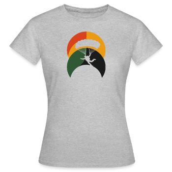 Parachutisme Air Parachutisme - T-shirt Femme - gris chiné - Devant - AI Model Female 172 dark (172cm)