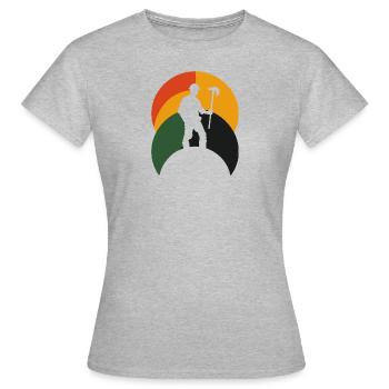 Mineurs de mines - T-shirt Femme - gris chiné - Devant - AI Model Female 172 dark (172cm)