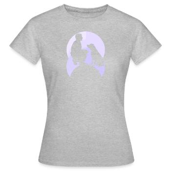 École canine Sports canins Dressage de chiens - T-shirt Femme - gris chiné - Devant - AI Model Female 172 dark (172cm)