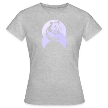 Hamster Rongeur - T-shirt Femme - gris chiné - Devant - AI Model Female 172 dark (172cm)