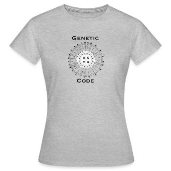 Genetic code - Women's T-Shirt - heather grey - Front - AI Model Female 172 dark (172cm)