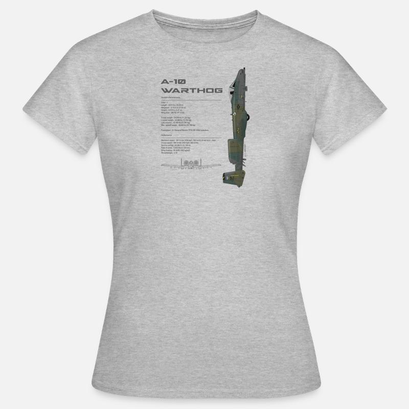 A-10 WARTHOG - AS2012 - Women's T-Shirt - heather grey