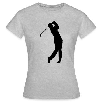 Golfer Schatten - Frauen T-Shirt - Grau meliert - Vorne - AI Model Female 172 dark (172cm)