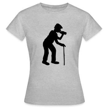 drinking alcohol beer drinking thirst bottle octo - Women's T-Shirt - heather grey - Front - AI Model Female 172 dark (172cm)