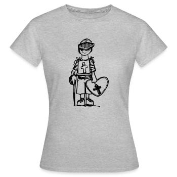 Armor Black - T-shirt Femme - gris chiné - Devant - AI Model Female 172 dark (172cm)