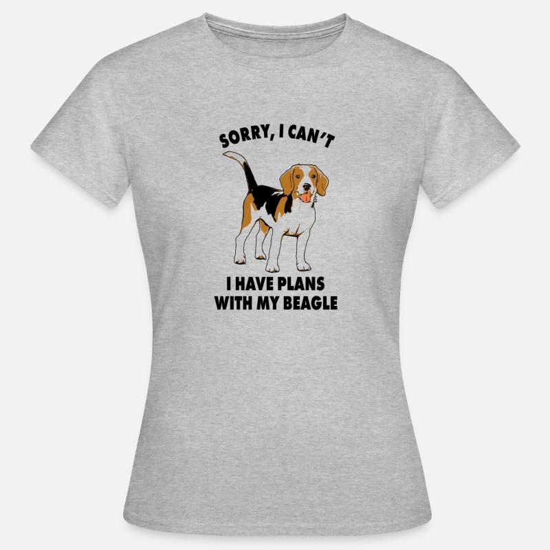 Time for my Beagle | Bright Collection - Women's T-Shirt - heather grey