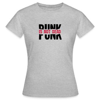 punk - Frauen T-Shirt - Grau meliert - Vorne - AI Model Female 172 dark (172cm)