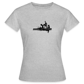 FITNESS - T-shirt Femme - gris chiné - Devant - AI Model Female 172 dark (172cm)