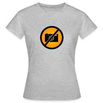 pas de photos - T-shirt Femme - gris chiné - Devant - AI Model Female 172 dark (172cm)