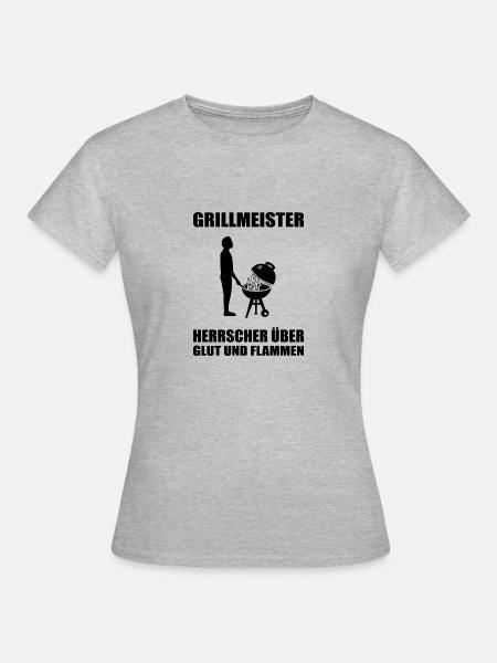 BBQ - Frauen T-Shirt - Grau meliert