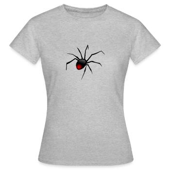 spid 84 - Frauen T-Shirt - Grau meliert - Vorne - AI Model Female 172 dark (172cm)