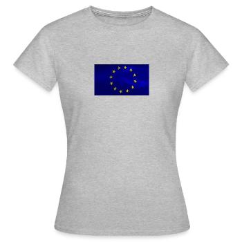 Europe - T-shirt Femme - gris chiné - Devant - AI Model Female 172 dark (172cm)