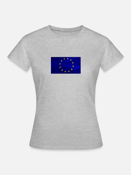 Europe - Frauen T-Shirt - Grau meliert