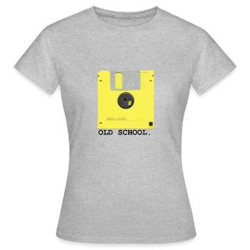 disquette old school rétro - T-shirt Femme - gris chiné - Devant - AI Model Female 172 dark (172cm)