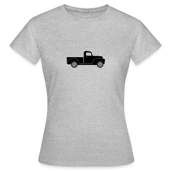 Pick-up - Frauen T-Shirt - Grau meliert - Vorne - AI Model Female 172 dark (172cm)
