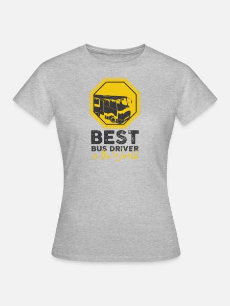 Best Bus Driver - Frauen T-Shirt - Grau meliert