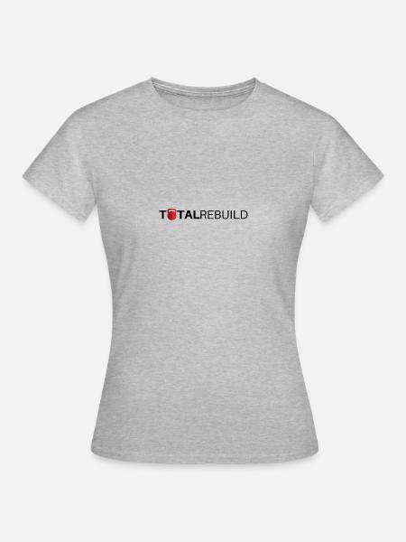 TR Lang Schwarz - Frauen T-Shirt - Grau meliert