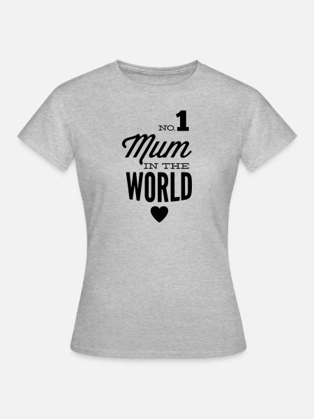 no1 mum in the world - Women's T-Shirt - heather grey