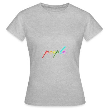 Gens - T-shirt Femme - gris chiné - Devant - AI Model Female 172 dark (172cm)