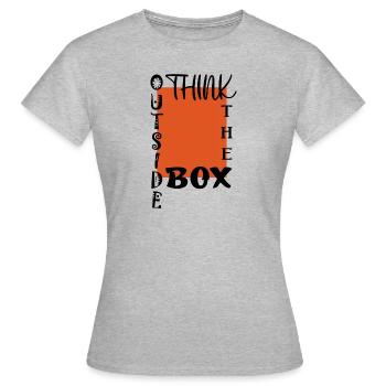 Créativité - T-shirt Femme - gris chiné - Devant - AI Model Female 172 dark (172cm)
