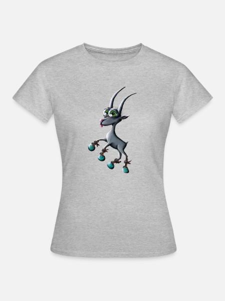 Sternzeichen Steinbock - Frauen T-Shirt - Grau meliert